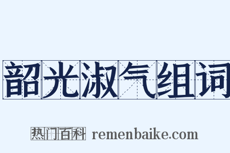 韶光淑气组词是什么意思的图片